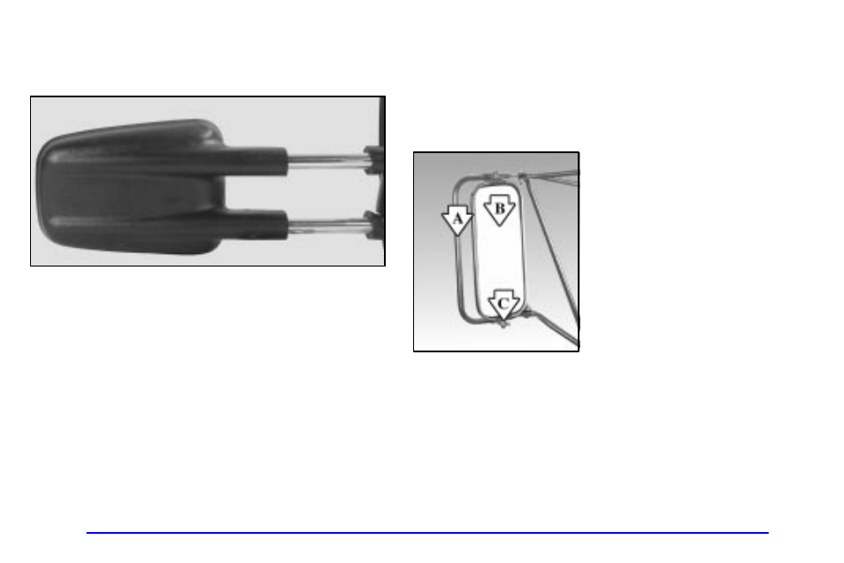Camper-type outside mirrors (if equipped), West coast-type outside mirrors (if equipped) | GMC 2002 Sierra User Manual | Page 161 / 499