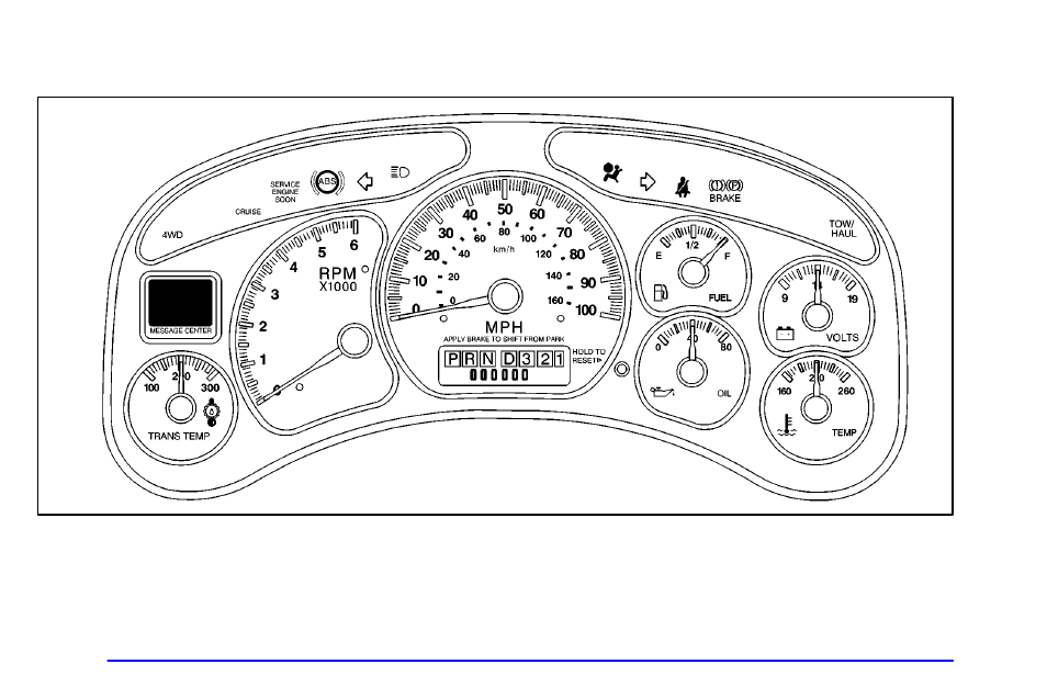 Instrument panel cluster | GMC 2002 Sierra User Manual | Page 177 / 499