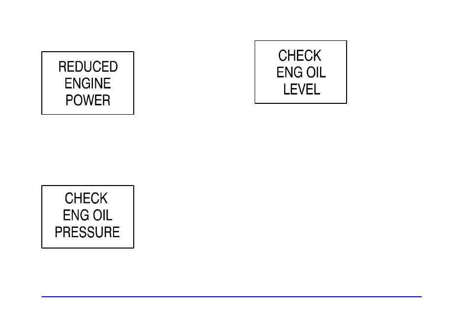 Reduced engine power (v8 gasoline engines only), Check eng oil pressure, Check eng oil level (gasoline engine) | GMC 2002 Sierra User Manual | Page 200 / 499