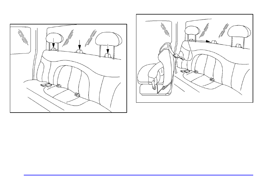 Rear seat top strap anchors (extended cab models) | GMC 2002 Sierra User Manual | Page 61 / 499