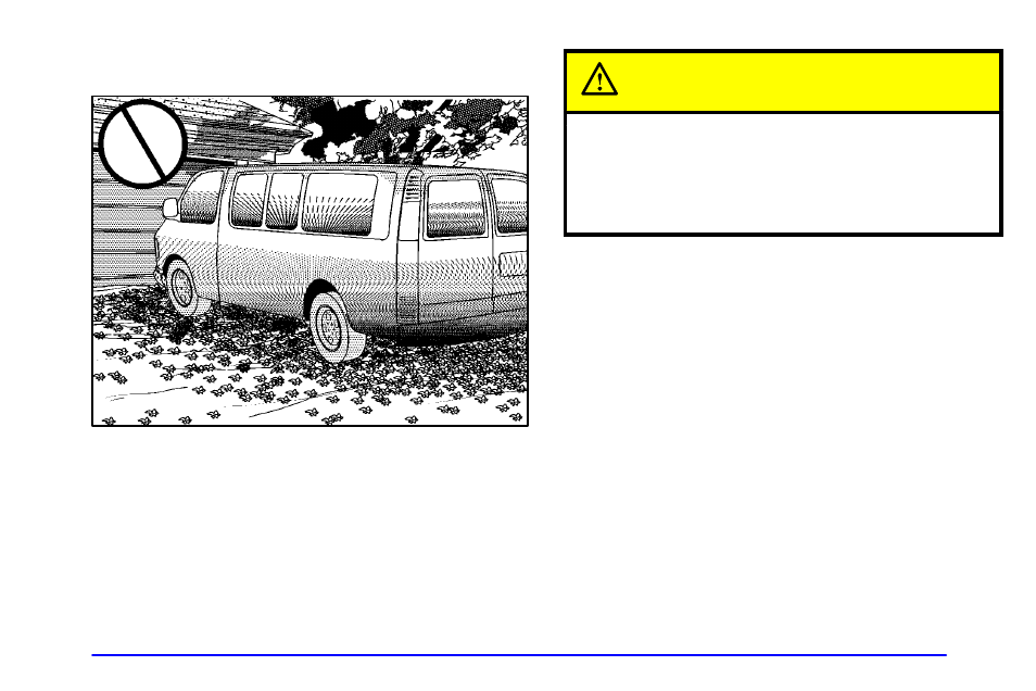 Parking over things that burn | GMC 2002 Savana User Manual | Page 102 / 411