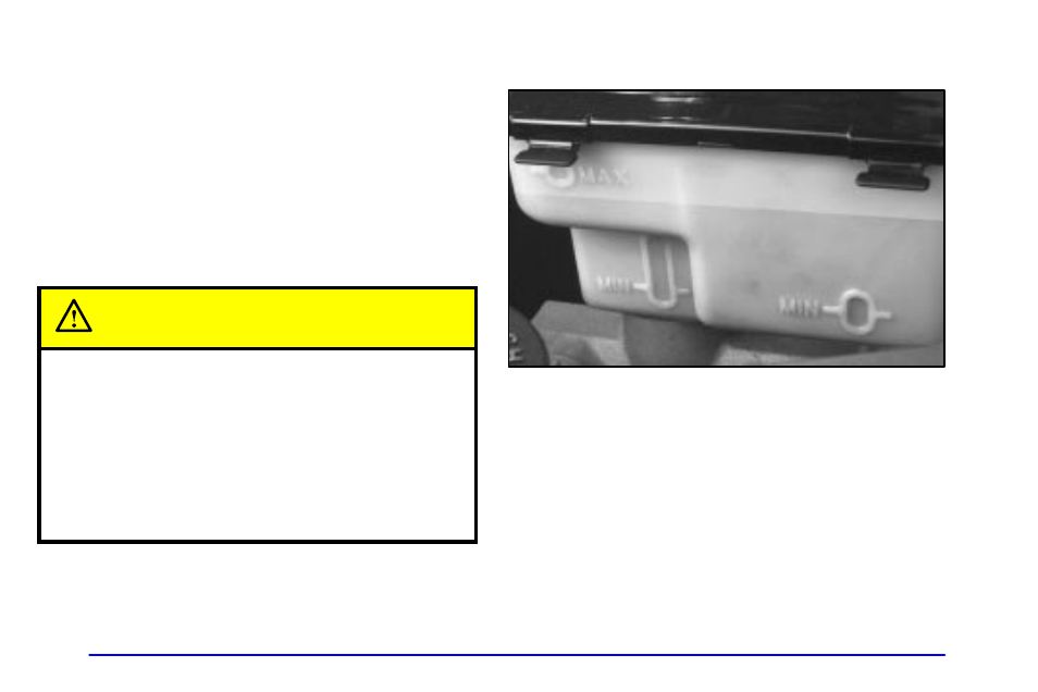 Checking brake fluid, Caution | GMC 2002 Savana User Manual | Page 297 / 411