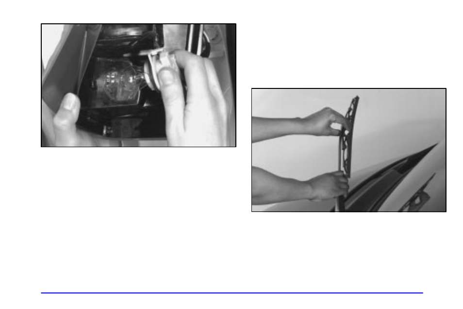 Windshield wiper blade replacement | GMC 2002 Savana User Manual | Page 308 / 411
