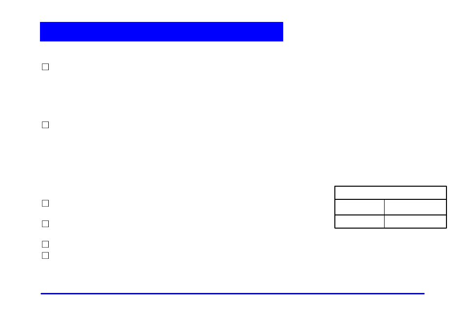 Long trip/highway scheduled maintenance | GMC 2002 Savana User Manual | Page 384 / 411