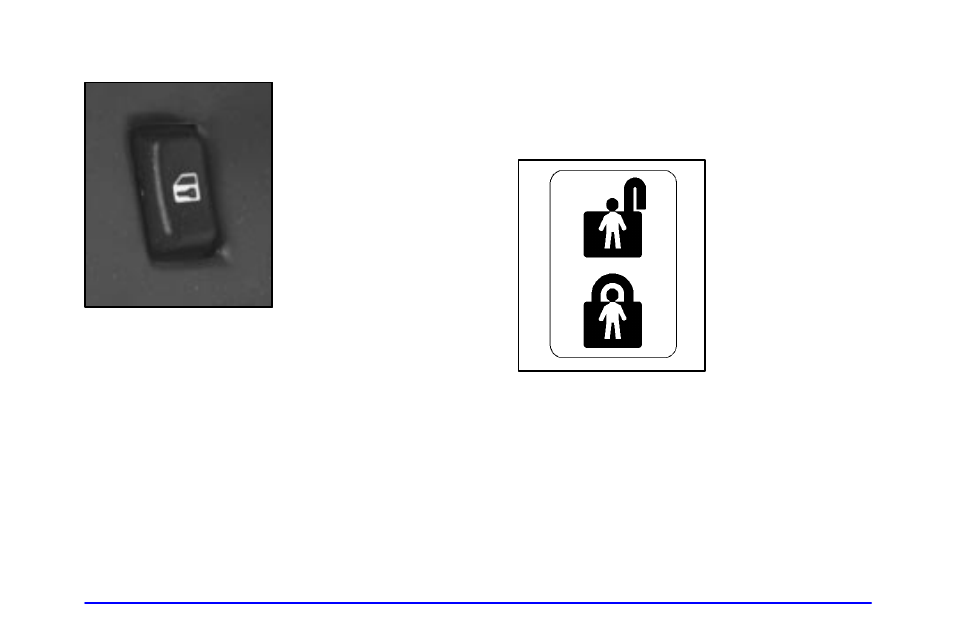 Power door locks (option), Rear door security lock | GMC 2002 Savana User Manual | Page 78 / 411