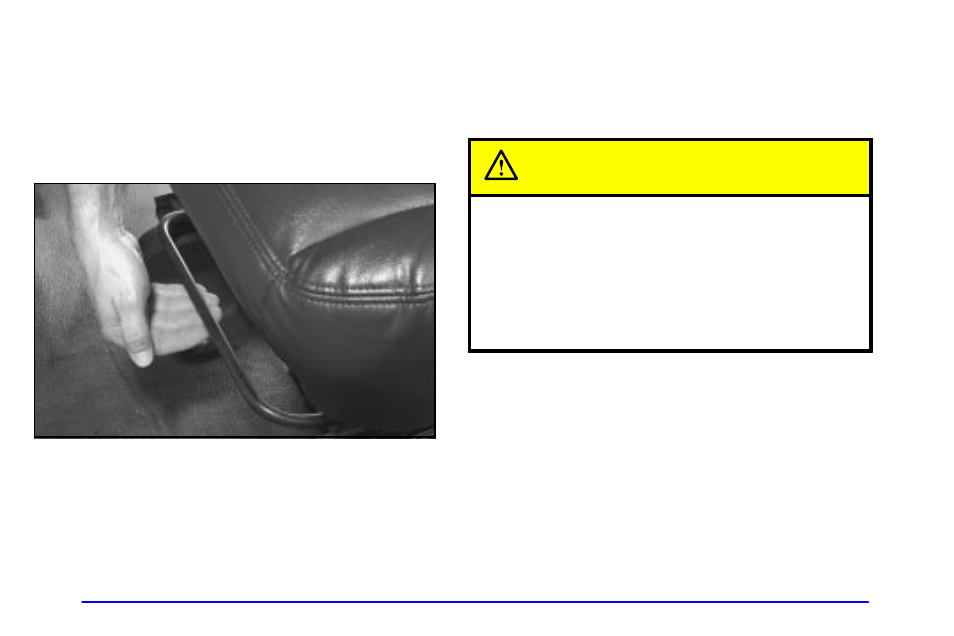 Seats and seat controls, Manual front seats, Caution | GMC 2002 Savana User Manual | Page 9 / 411