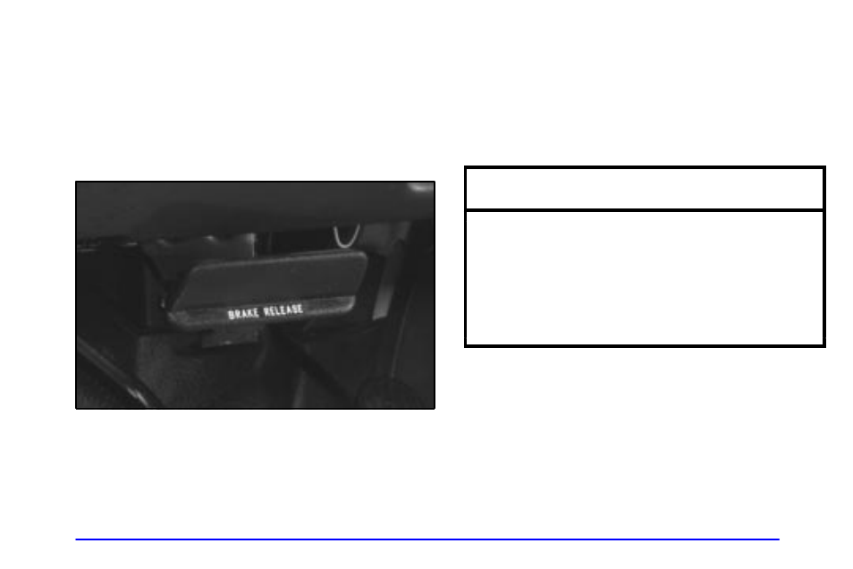 Parking brake, Notice | GMC 2002 Savana User Manual | Page 98 / 411