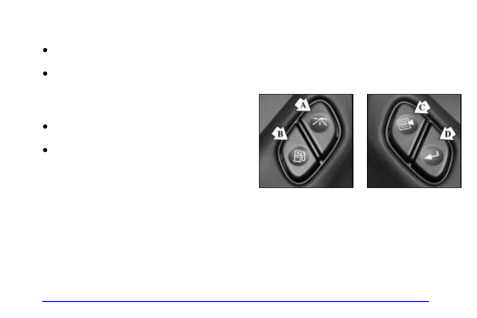 Low fuel light, Driver information center (dic) (if equipped) | GMC 2002 Envoy User Manual | Page 160 / 422
