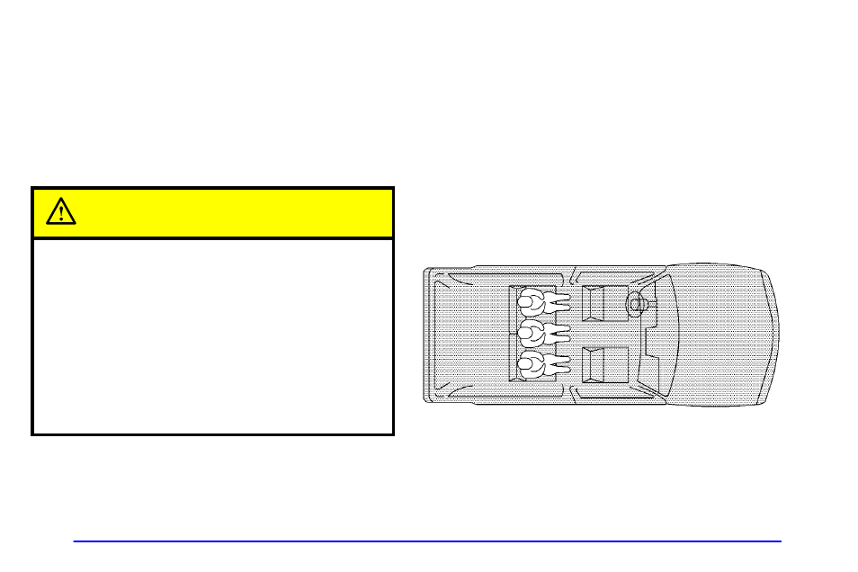 Servicing your air bag-equipped vehicle, Rear seat passengers, Rear seat passenger positions | Caution | GMC 2002 Envoy User Manual | Page 42 / 422