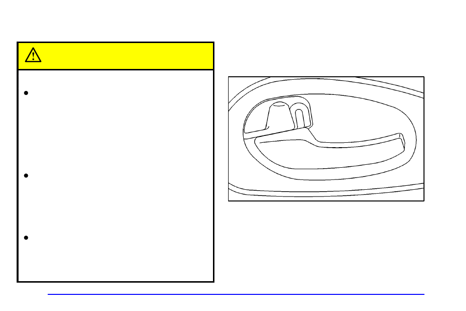 Door locks, Door locks caution | GMC 2002 Envoy User Manual | Page 75 / 422