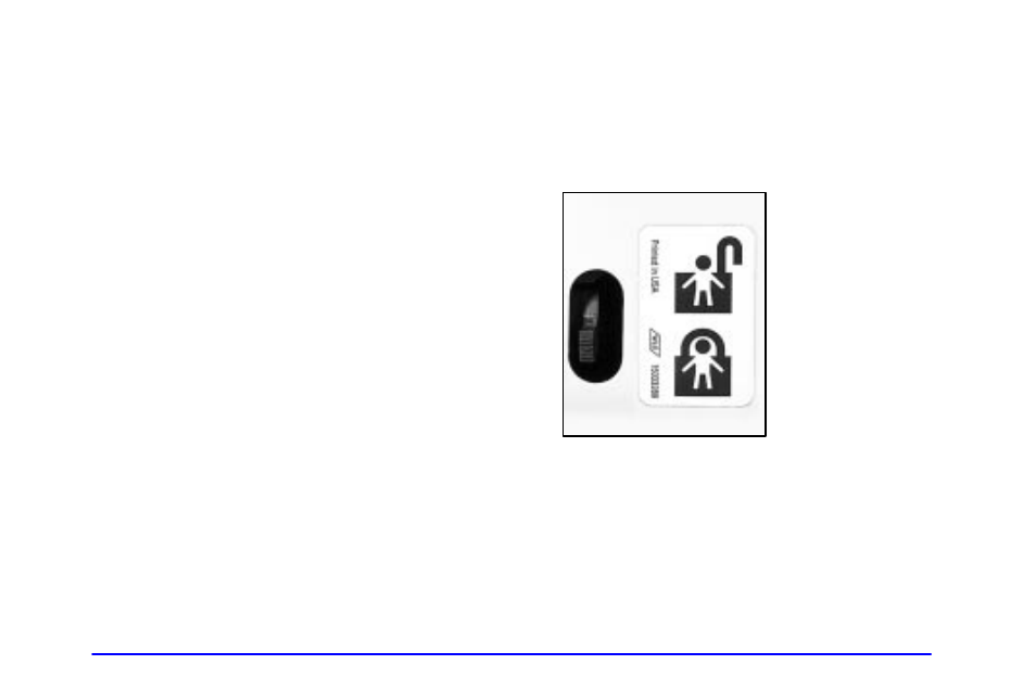 Rear door security locks | GMC 2002 Envoy User Manual | Page 78 / 422