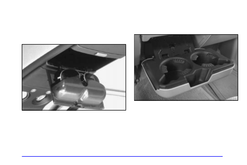 Sunglasses storage compartment, Instrument panel cupholder (if equipped) | GMC 2001 Sierra User Manual | Page 154 / 468
