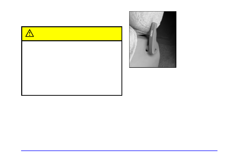 Easy entry seat (extended cab only) (if equipped), Caution | GMC 2001 Sierra User Manual | Page 22 / 468