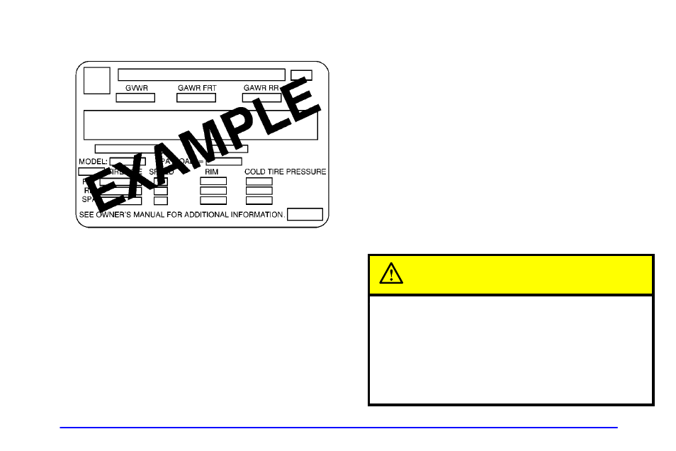Loading your vehicle, Caution | GMC 2001 Sierra User Manual | Page 269 / 468