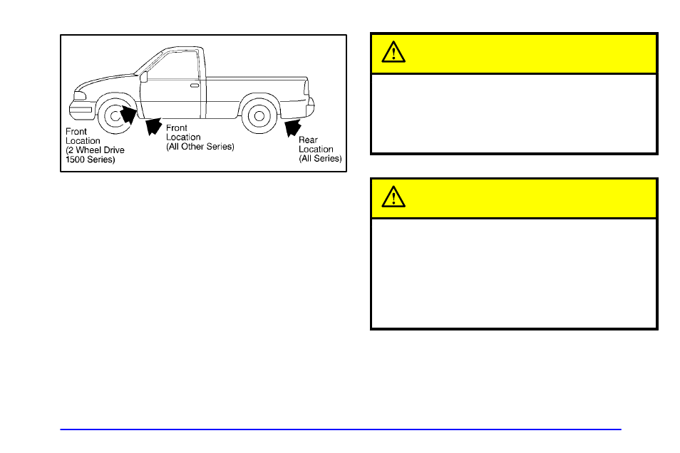Caution | GMC 2001 Sierra User Manual | Page 331 / 468