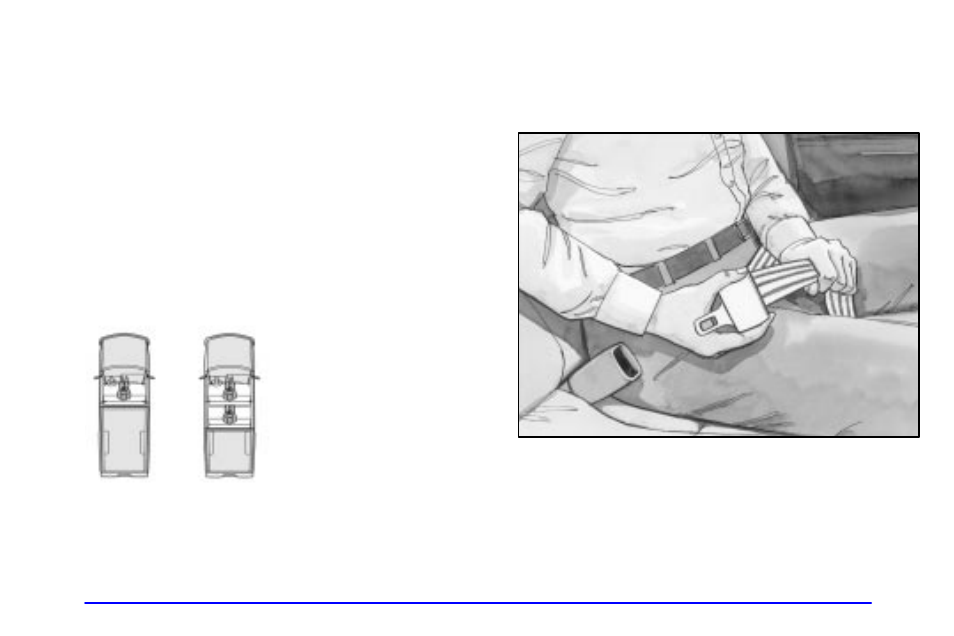 Center passenger position, Lap belt | GMC 2001 Sierra User Manual | Page 48 / 468