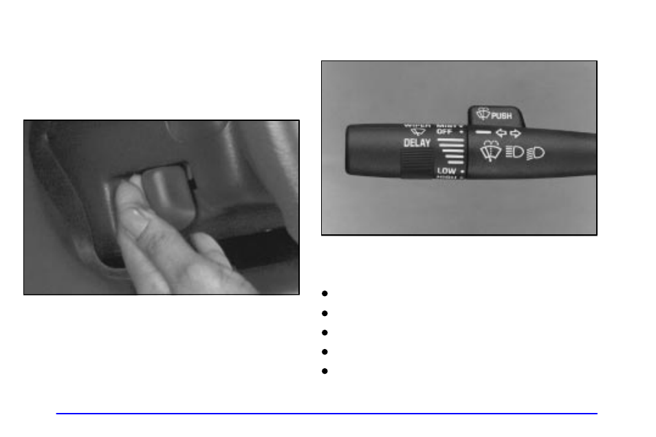 Tilt wheel (option), Turn signal/multifunction lever | GMC 2001 Savana User Manual | Page 111 / 412