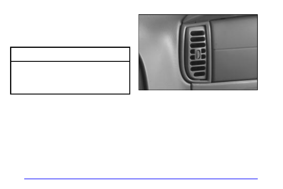 Ventilation system, Notice | GMC 2001 Savana User Manual | Page 152 / 412