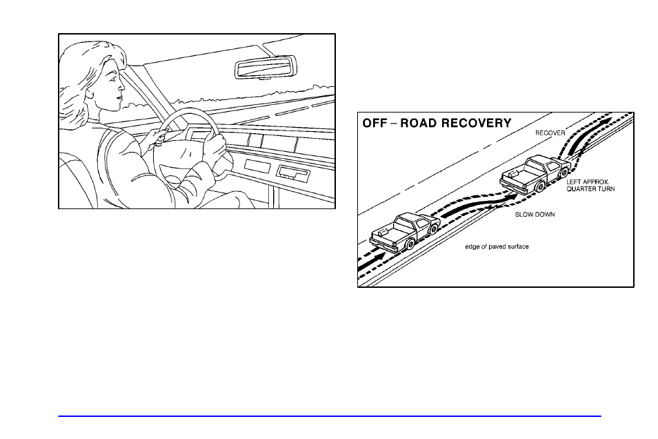 Off-road recovery, Road recovery | GMC 2001 Savana User Manual | Page 203 / 412