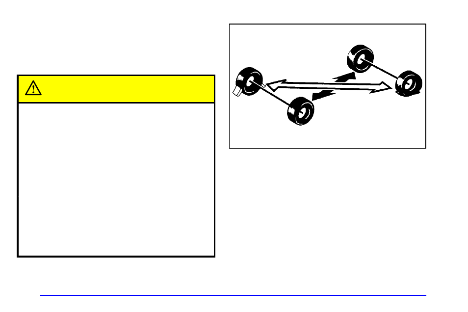 Changing a flat tire, Caution | GMC 2001 Savana User Manual | Page 254 / 412