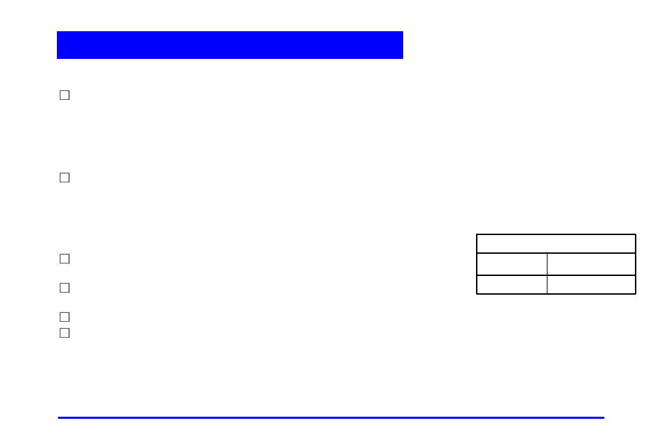 Long trip/highway scheduled maintenance | GMC 2001 Savana User Manual | Page 376 / 412