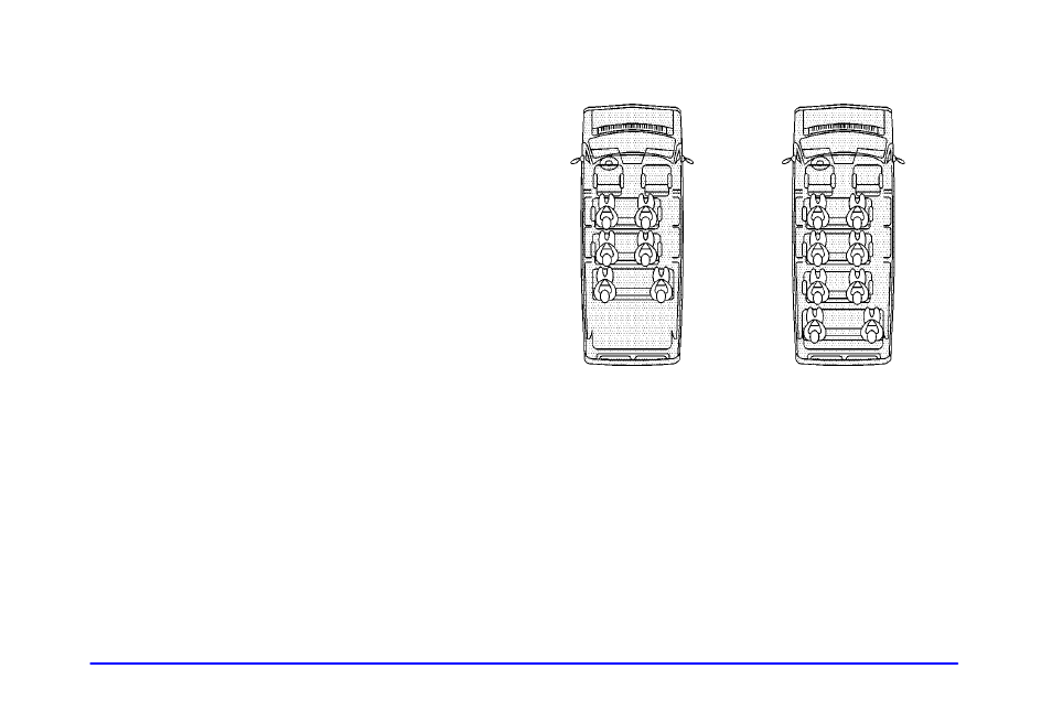 Rear seat passengers, Rear seat outside passenger positions | GMC 2001 Savana User Manual | Page 47 / 412