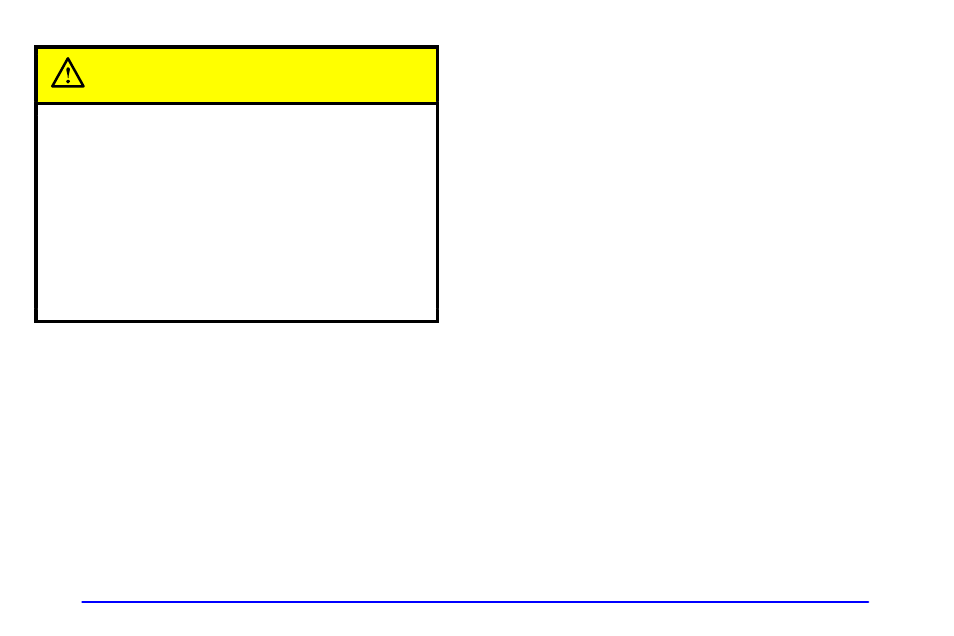 Caution | GMC 2001 Savana User Manual | Page 57 / 412