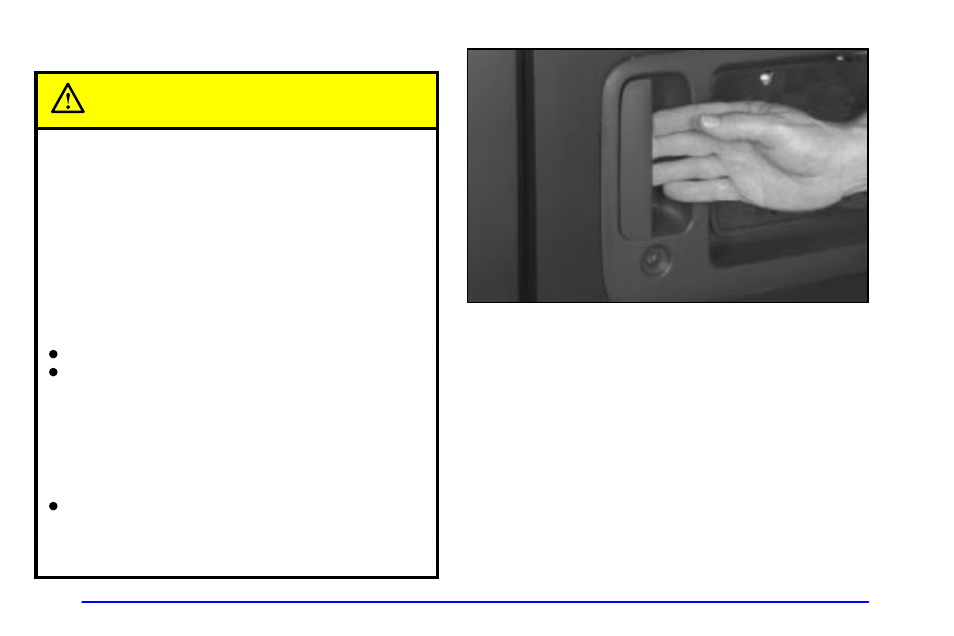 Rear doors, Rear doors caution | GMC 2001 Savana User Manual | Page 93 / 412