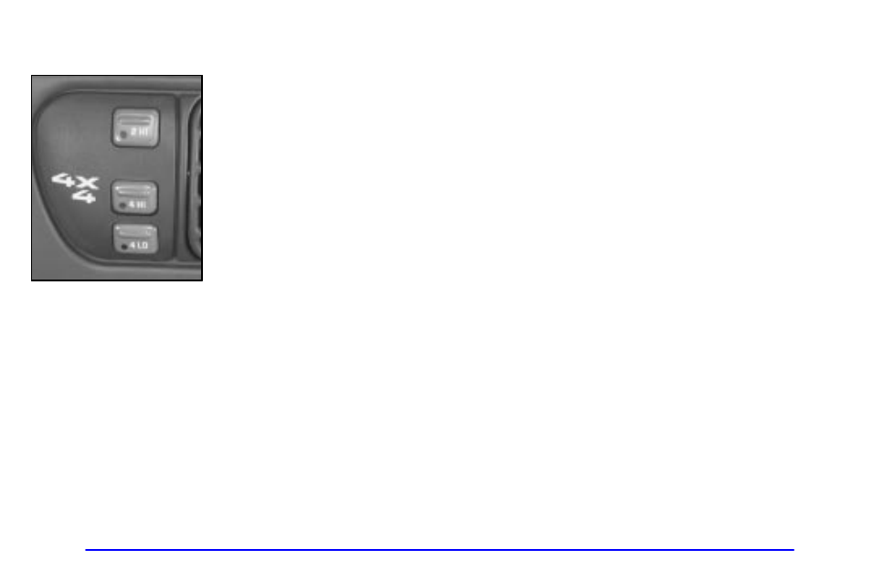 Electronic transfer case (if equipped), Shifting from 2hi to 4hi, Shifting from 4hi to 2hi | Shifting from 2hi or 4hi to 4lo | GMC 2001 Envoy User Manual | Page 100 / 448