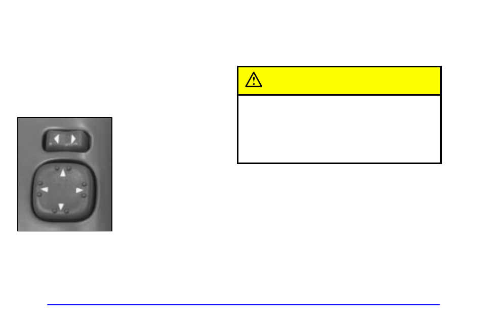 Outside manual adjust mirror, Power remote control mirrors (if equipped), Convex outside mirror | Caution | GMC 2001 Envoy User Manual | Page 128 / 448