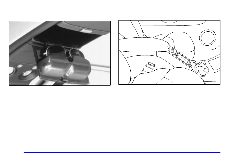 Sunglasses storage compartment, Door storage, Front storage area (if equipped) | GMC 2001 Envoy User Manual | Page 136 / 448