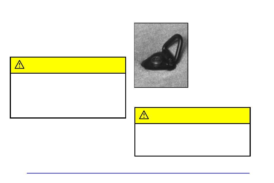 Cargo cover (if equipped), Cargo tie downs, Rear convenience system (if equipped) | Caution | GMC 2001 Envoy User Manual | Page 138 / 448