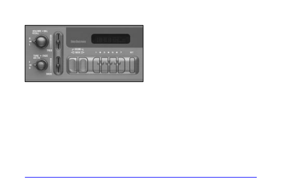 Am-fm stereo, Playing the radio, Finding a station | GMC 2001 Envoy User Manual | Page 179 / 448