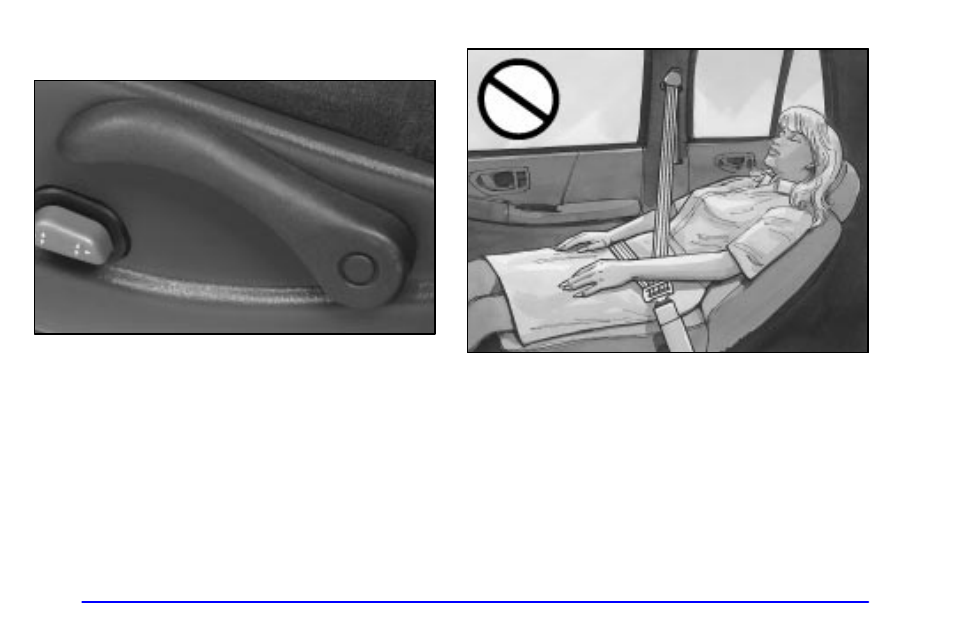 Reclining front seatbacks | GMC 2001 Envoy User Manual | Page 18 / 448