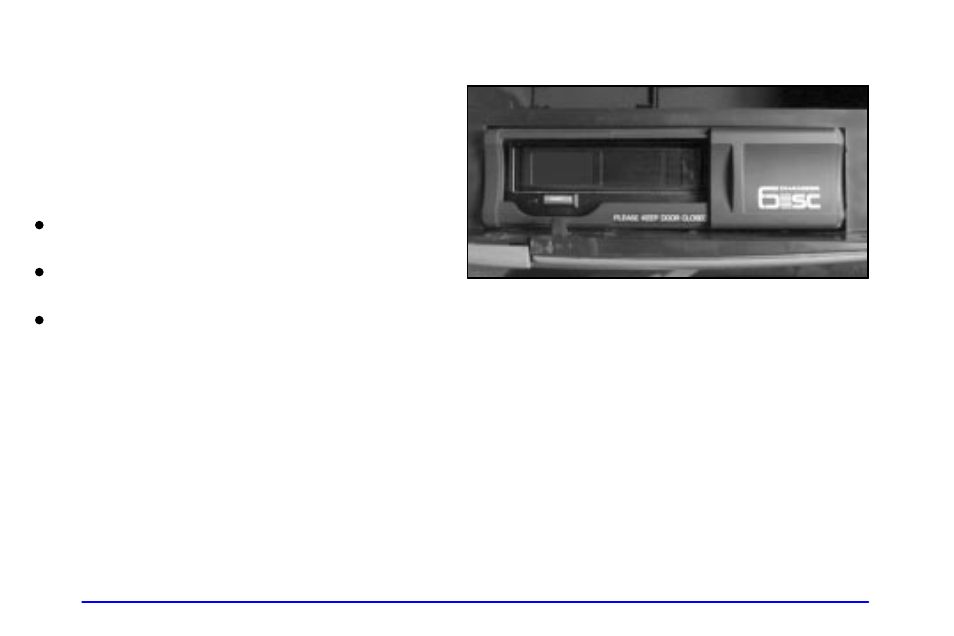 Console-mounted cd changer (if equipped) | GMC 2001 Envoy User Manual | Page 206 / 448