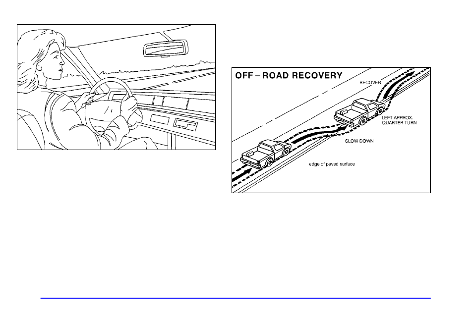 Off-road recovery, Road recovery | GMC 2001 Envoy User Manual | Page 228 / 448