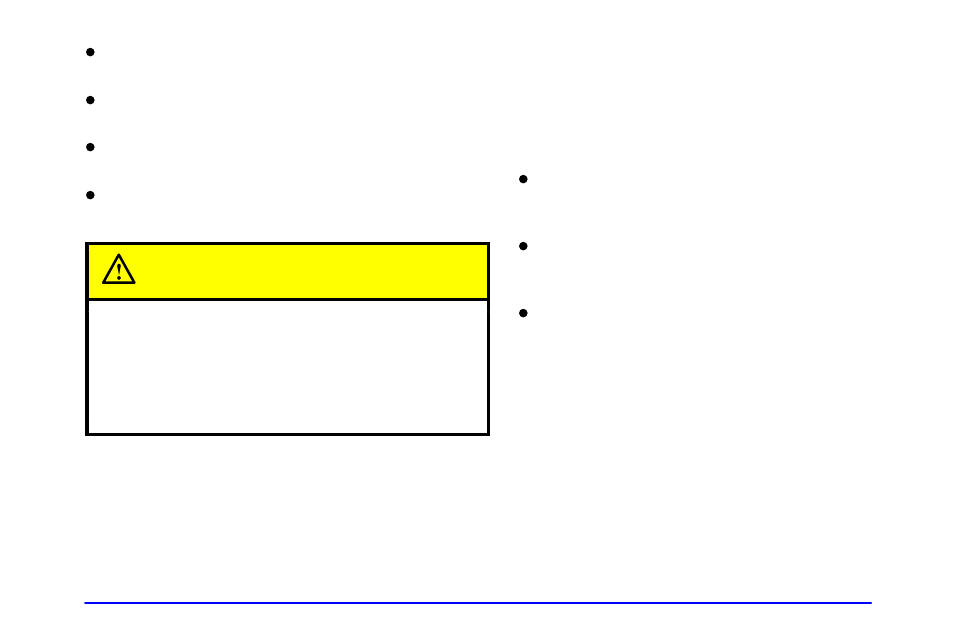 Caution | GMC 2001 Envoy User Manual | Page 237 / 448