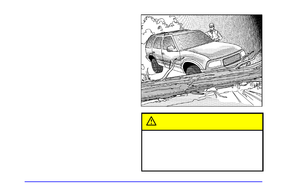 Stalling on an incline, Caution | GMC 2001 Envoy User Manual | Page 242 / 448