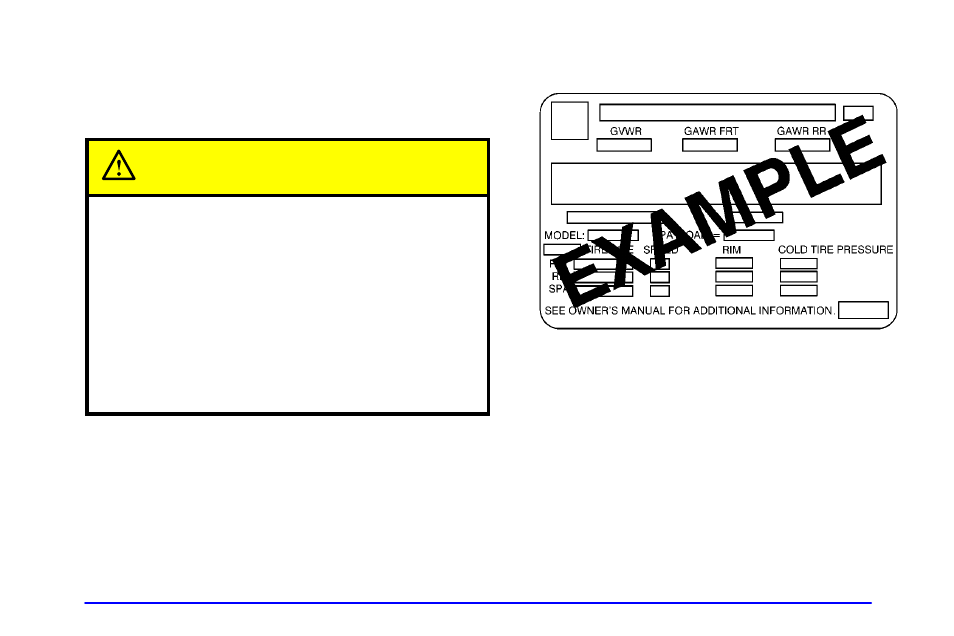 Loading your vehicle, Caution | GMC 2001 Envoy User Manual | Page 259 / 448