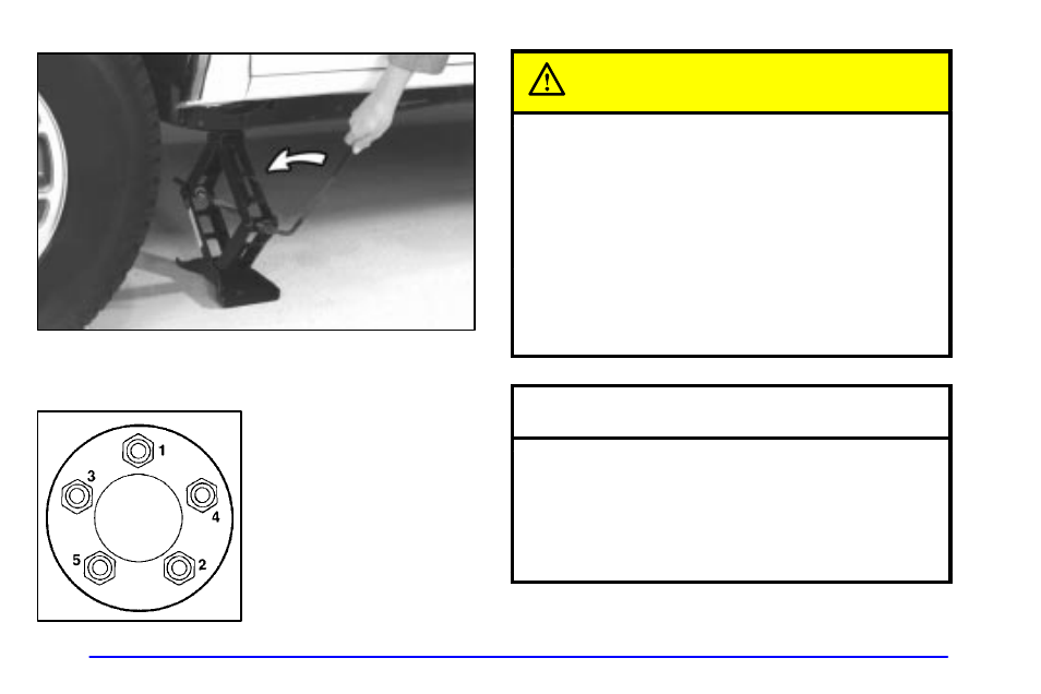 Caution, Notice | GMC 2001 Envoy User Manual | Page 300 / 448