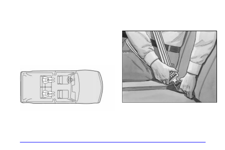 Rear seat passengers, Rear seat outside passenger positions, Lap-shoulder belt | GMC 2001 Envoy User Manual | Page 43 / 448