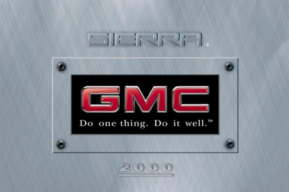 GMC 2000 Sierra User Manual | 421 pages