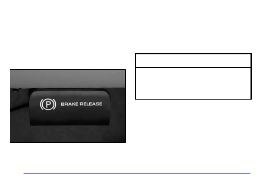 Parking brake, Notice | GMC 2000 Sierra User Manual | Page 112 / 421