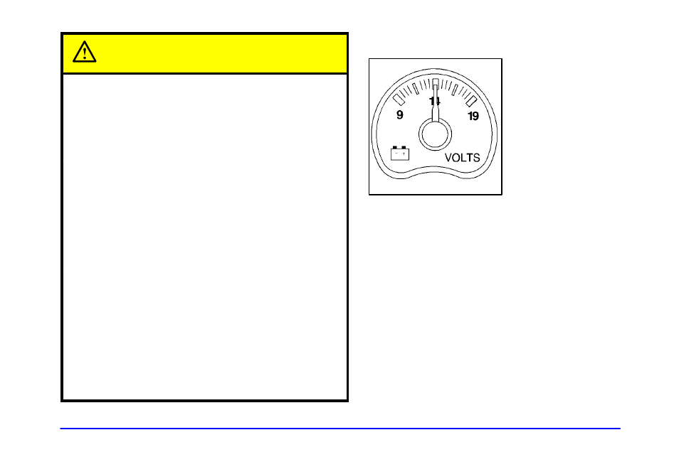 Voltmeter, Caution | GMC 2000 Sierra User Manual | Page 153 / 421