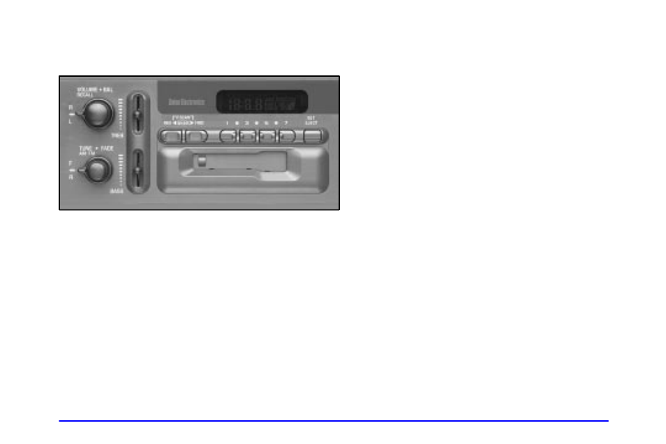 Playing the radio, Finding a station, Fm stereo with cassette tape player | If equipped) | GMC 2000 Sierra User Manual | Page 179 / 421