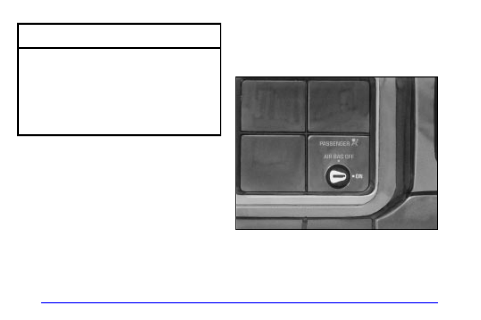 Air bag off switch, Notice | GMC 2000 Sierra User Manual | Page 42 / 421
