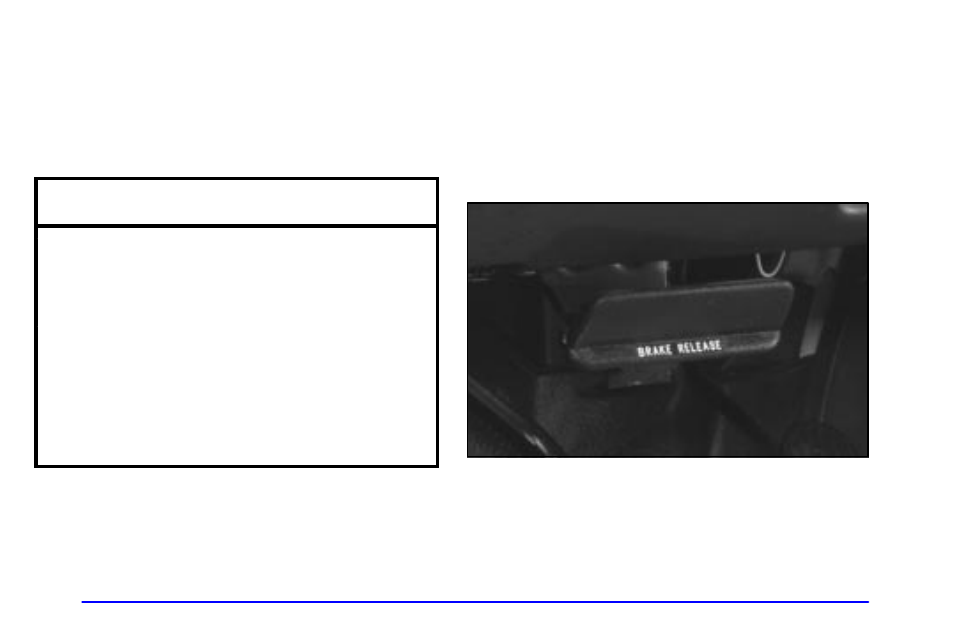 Parking brake, Notice | GMC 2000 Savana User Manual | Page 100 / 398