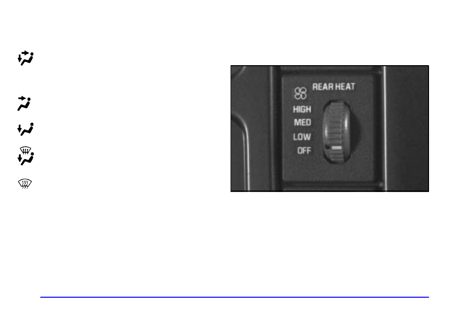 Rear heater (without air conditioning) | GMC 2000 Savana User Manual | Page 144 / 398