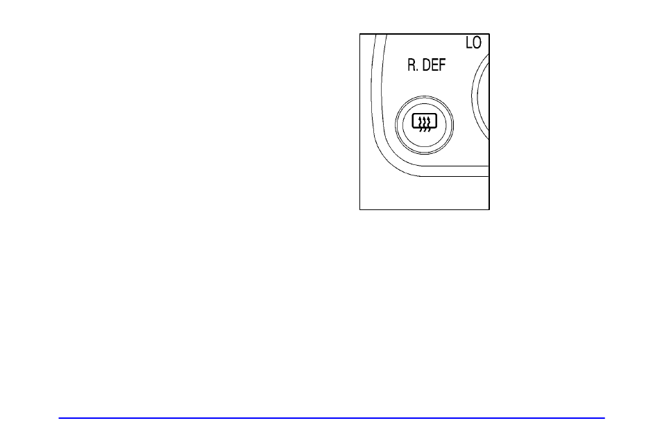 Heating, Rear window defogger (if equipped) | GMC 2000 Savana User Manual | Page 147 / 398