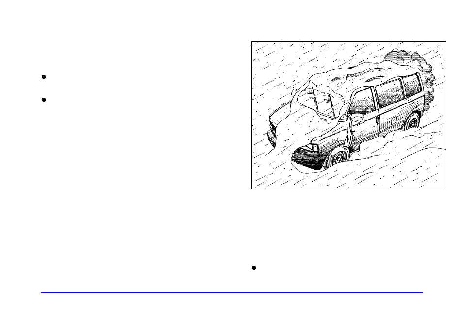 If you’re caught in a blizzard | GMC 2000 Savana User Manual | Page 199 / 398